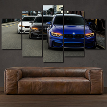 Load image into Gallery viewer, BMW M3 F80 M4 F82 5-piece framed canvas print – wall art gift for sports car enthusiasts