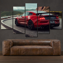 Charger l'image dans la galerie, Ford Mustang Shelby GT500 5-piece framed canvas print – wall art gift for sports car enthusiasts