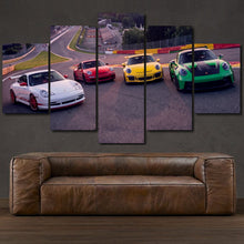 Load image into Gallery viewer, Porsche GT3 RS 992 991 997 996 Spa-Francorchamps 5-piece framed canvas print – wall art gift for sports car enthusiasts