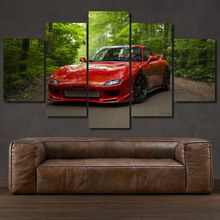 Charger l'image dans la galerie, Mazda RX7 5-piece framed canvas print – wall art gift for sports car enthusiasts