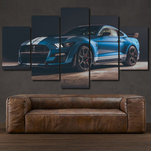 Charger l'image dans la galerie, Ford Mustang Shelby GT500 5-piece framed canvas print – wall art gift for sports car enthusiasts