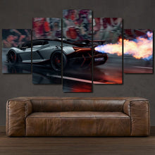 Load image into Gallery viewer, Lamborghini Revuelto SV 5-piece framed canvas print – wall art gift for sports car enthusiasts