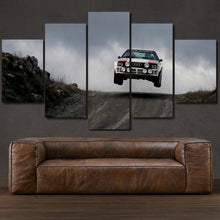Laden Sie das Bild in den Galerie-Viewer, Audi Quattro Rally Car 5-piece framed canvas print – wall art gift for sports car enthusiasts