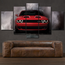 Laden Sie das Bild in den Galerie-Viewer, Dodge Challenger SRT 5-piece framed canvas print – wall art gift for sports car enthusiasts