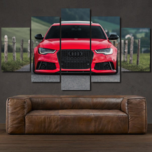 Load image into Gallery viewer, Audi RS6 5-piece framed canvas print – wall art gift for sports car enthusiasts