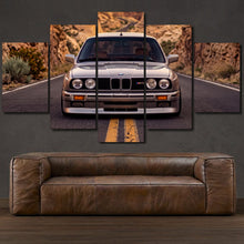 Load image into Gallery viewer, BMW E30 M3 5-piece framed canvas print – wall art gift for sports car enthusiasts