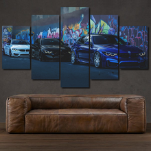 Charger l'image dans la galerie, BMW M3 F80 M4 F82 5-piece framed canvas print – wall art gift for sports car enthusiasts