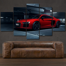 Load image into Gallery viewer, Audi R8 5-piece framed canvas print – wall art gift for sports car enthusiasts