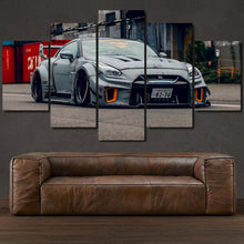 Charger l'image dans la galerie, Nissan GT-R R35 Liberty Walk 5-piece framed canvas print – wall art gift for sports car enthusiasts