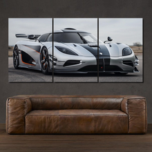 Load image into Gallery viewer, Koenigsegg Agera one:1 3-piece framed canvas print – premium motorsport wall art