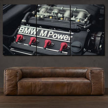 Load image into Gallery viewer, BMW E30 M3 Engine 3-piece framed canvas print – premium motorsport wall art