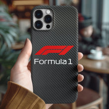 Charger l&#39;image dans la galerie, Coque iPhone en fibre de carbone et verre trempé Formula F1, livraison gratuite dans le monde entier