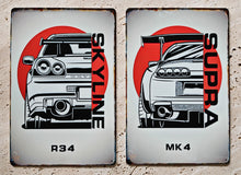 Load image into Gallery viewer, Mitsubishi Lancer Evolution Decorative Metal Plate FREE Shipping Worldwide!!