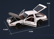 Laden Sie das Bild in den Galerie-Viewer, INITIAL D Toyota Trueno AE86 Alloy Car Model FREE Shipping Worldwide!!