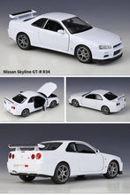 Charger l&#39;image dans la galerie, Nissan Skyline GTR R34 Alloy Car Model FREE Shipping Worldwide!!