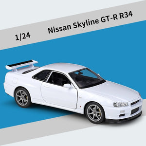Nissan Skyline GTR R34 Alloy Car Model FREE Shipping Worldwide!!