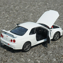 Laden Sie das Bild in den Galerie-Viewer, Nissan Skyline GTR R34 Alloy Car Model FREE Shipping Worldwide!!