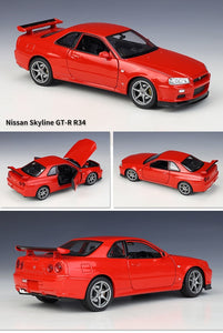 Nissan Skyline GTR R34 Alloy Car Model FREE Shipping Worldwide!!