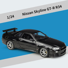 Laden Sie das Bild in den Galerie-Viewer, Nissan Skyline GTR R34 Alloy Car Model FREE Shipping Worldwide!!