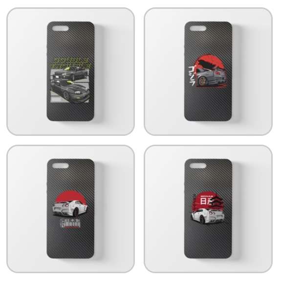 Coque iPhone en fibre de carbone Nissan GTR R34 R35 Skyline Livraison GRATUITE dans le monde entier !!