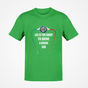 Alfa Romeo Premium Quality T-shirt FREE Shipping Worldwide!!