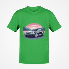 Laden Sie das Bild in den Galerie-Viewer, Tesla Model 3 T-Shirt in Premiumqualität. KOSTENLOSER Versand weltweit!!