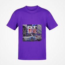 Load image into Gallery viewer, GT-R R34 Skyline Fast &amp; Furious Premium Quality T-shirt FREE Shipping Worldwide!!