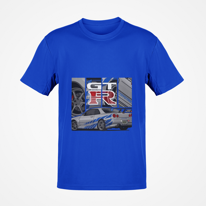 GT-R R34 Skyline Fast & Furious Premium Quality T-shirt FREE Shipping Worldwide!!