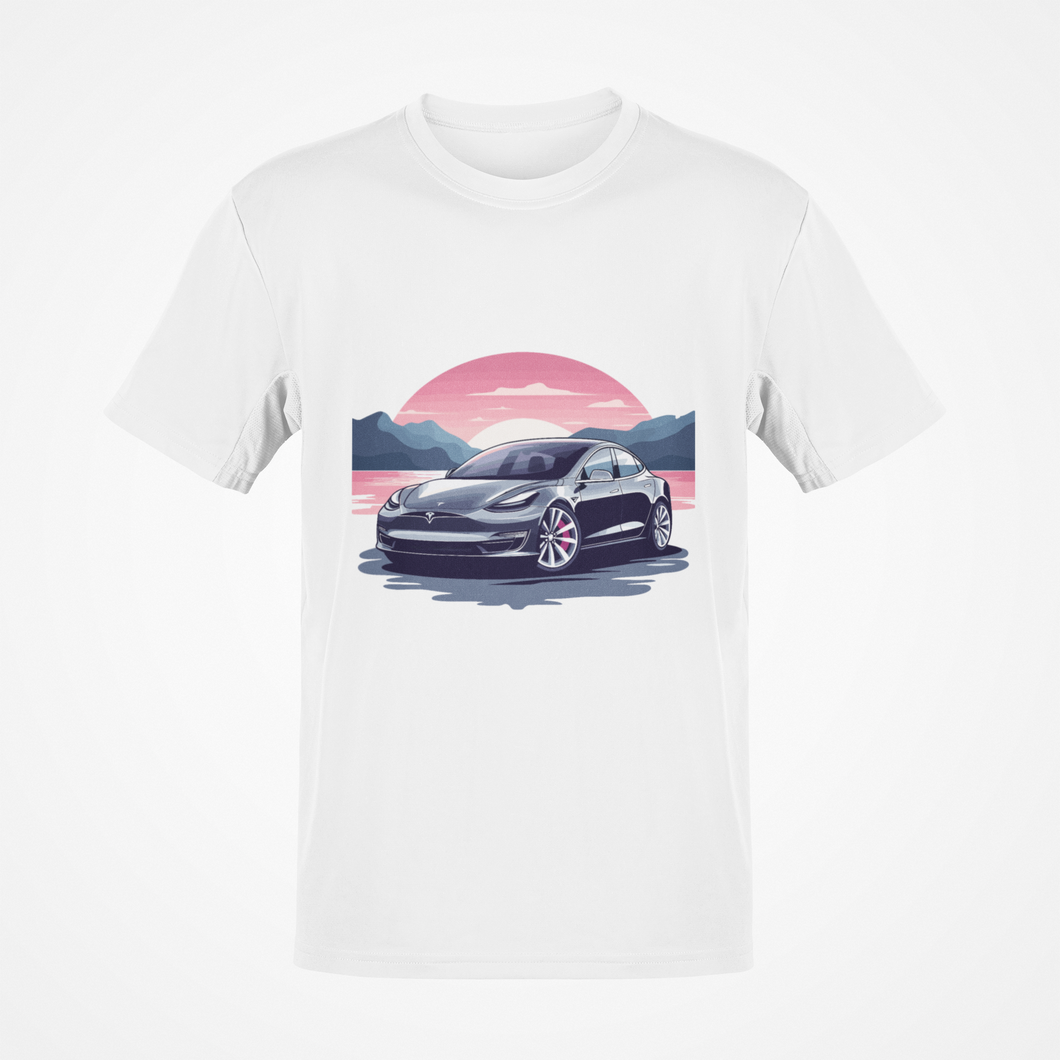Tesla Model 3 T-Shirt in Premiumqualität. KOSTENLOSER Versand weltweit!!