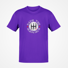 Load image into Gallery viewer, Save The Manuals Premium Quality T-shirt FREE Shipping Worldwide!!