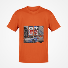 Load image into Gallery viewer, GT-R R34 Skyline Fast &amp; Furious Premium Quality T-shirt FREE Shipping Worldwide!!
