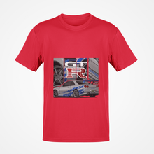 Load image into Gallery viewer, GT-R R34 Skyline Fast &amp; Furious Premium Quality T-shirt FREE Shipping Worldwide!!