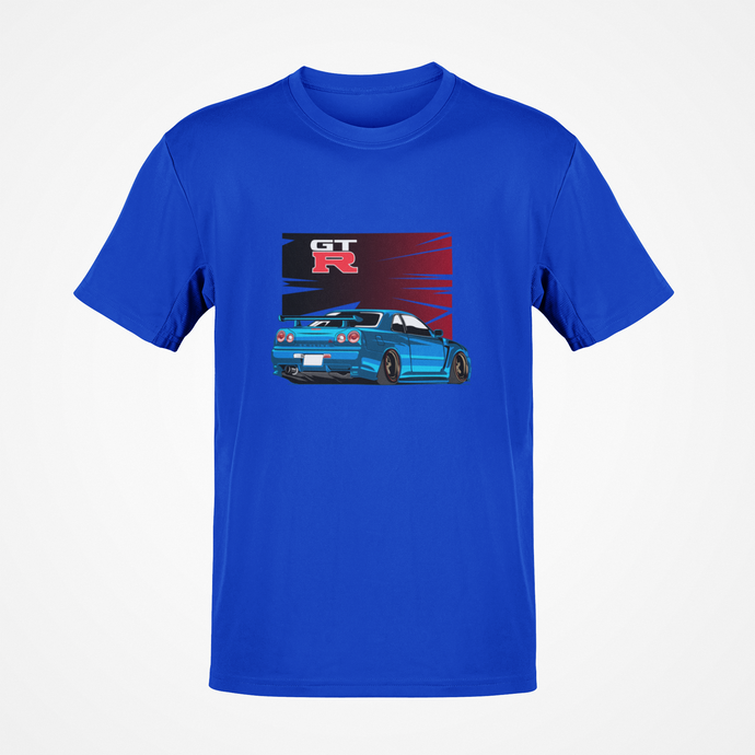 Nissan GT-R R34 Skyline Premium Quality T-shirt FREE Shipping Worldwide!!