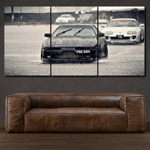 Load image into Gallery viewer, Toyota Supra 3-piece framed canvas print – premium motorsport wall art