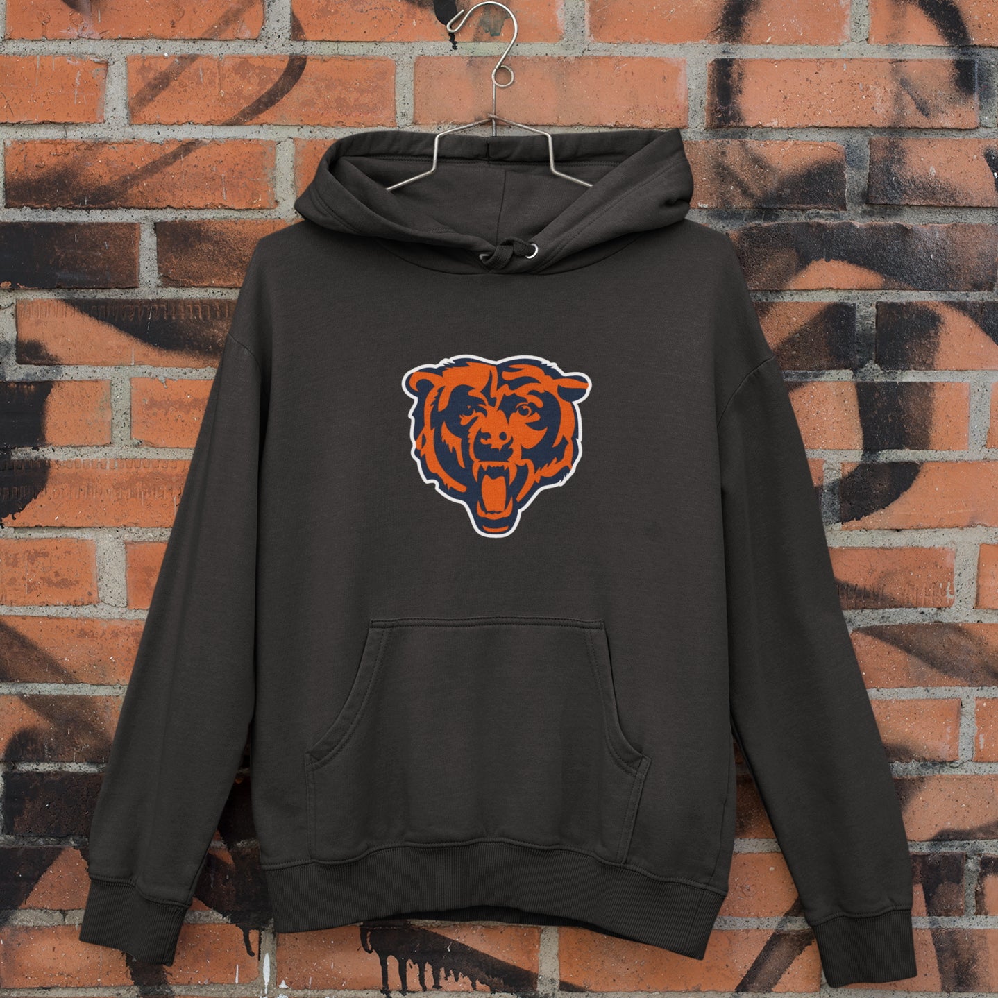 新品　CHICAGO BEARS HOODIE Lサイズ フレンチ・テリー mockup-of-a-hanging-hoodie-by-