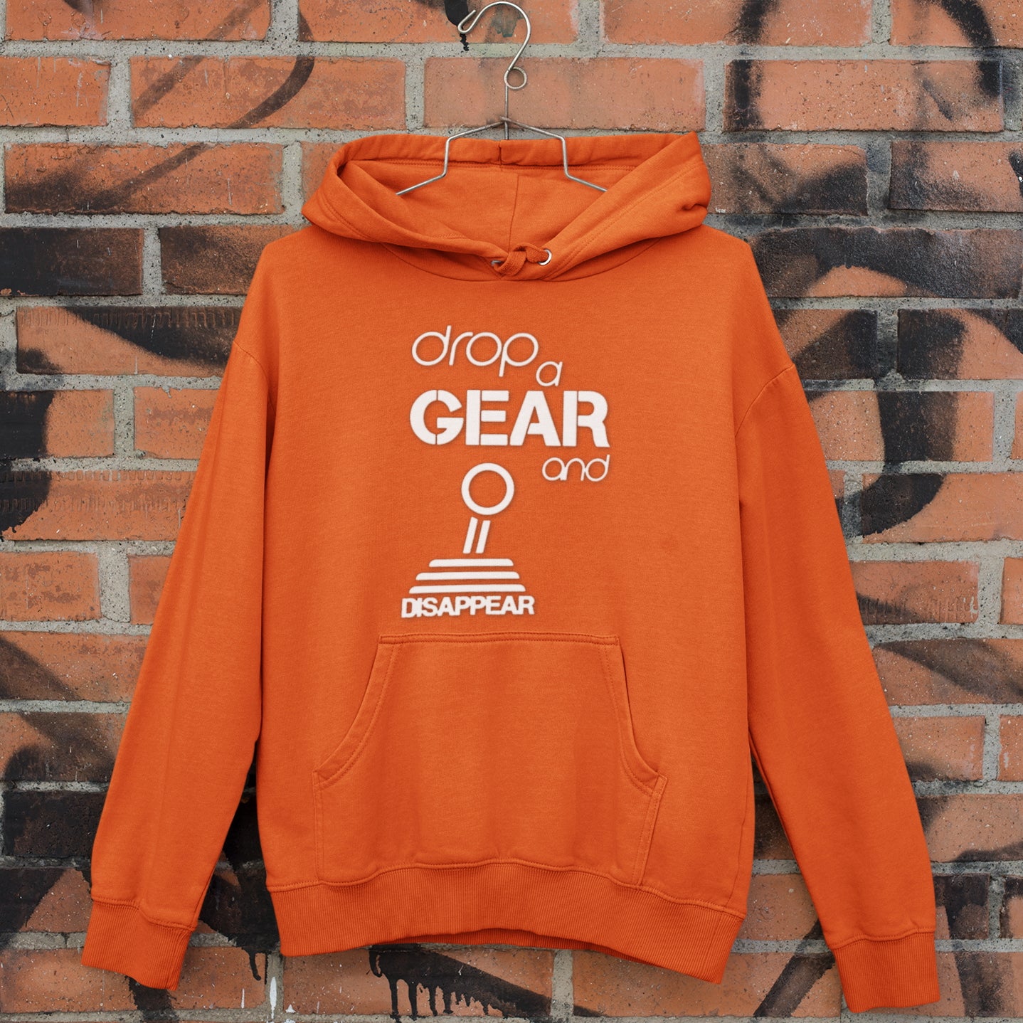 drop a gear and disappear hoodie Drop a gear and disappear Apparel pink / XXL