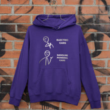 Load image into Gallery viewer, Electric vs Petrol Cars Hoodie FREE Shipping Worldwide!!