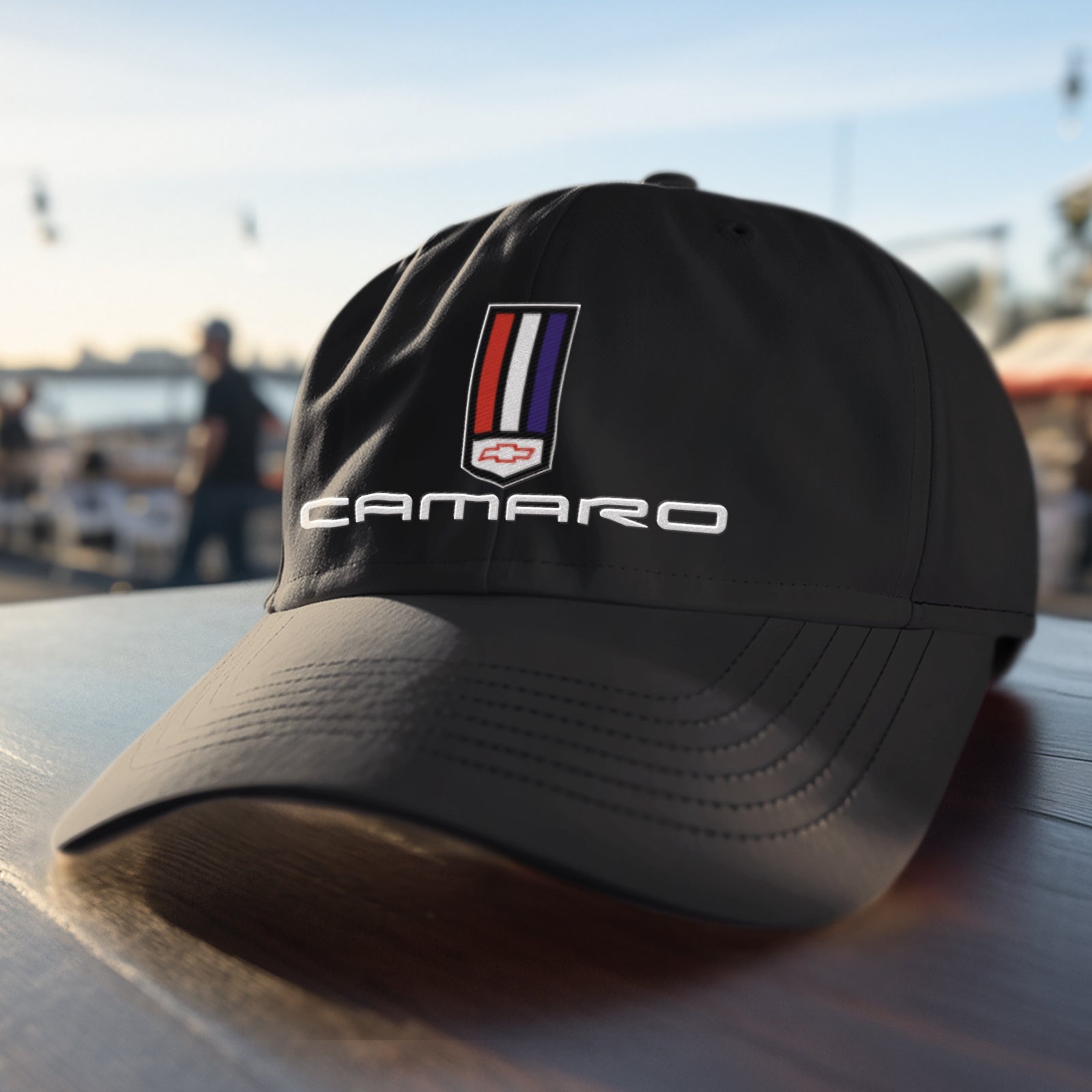 Casquette chapeau Chevrolet Camaro sangle dos noir gris Z28 patch