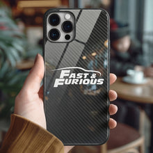 Load image into Gallery viewer, Fast &amp; Furious Tempered Glass iPhone Case FREE Shipping Worldwide!