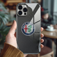 Load image into Gallery viewer, Alfa Romeo Tempered Glass iPhone Case FREE Shipping Worldwide!