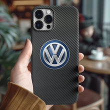 Charger l&#39;image dans la galerie, Coque iPhone en fibre de carbone et verre trempé pour Volkswagen, livraison gratuite dans le monde entier