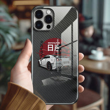 Load image into Gallery viewer, Nissan GTR R35 Tempered Glass iPhone Case FREE Shipping Worldwide!