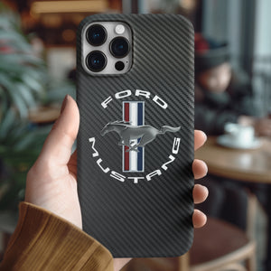 Coque iPhone en fibre de carbone Ford Mustang Shelby Cobra Livraison GRATUITE dans le monde entier !!