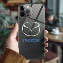 Charger l'image dans la galerie, Coque iPhone en fibre de carbone et verre trempé Audi, livraison gratuite dans le monde entier