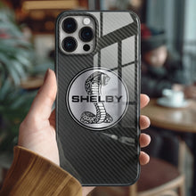 Load image into Gallery viewer, Ford Mustang Shelby Cobra Tempered Glass iPhone Case FREE Shipping Worldwide!