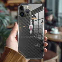 Laden Sie das Bild in den Galerie-Viewer, Audi Carbon Fiber Tempered Glass iPhone Hülle KOSTENLOSER Versand weltweit