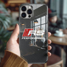 Load image into Gallery viewer, Audi RS Performance Tempered Glass iPhone Case FREE Shipping Worldwide!