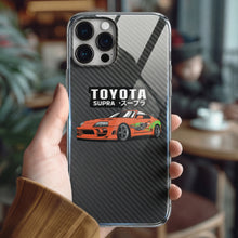 Load image into Gallery viewer, Toyota Supra Fast &amp; Furious Tempered Glass iPhone Case FREE Shipping Worldwide!