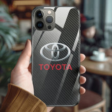 Load image into Gallery viewer, Buy Toyota Carbon fiber iPhone Case