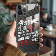 Load image into Gallery viewer, Wide Open Throttle Tempered Glass iPhone Case FREE Shipping Worldwide!